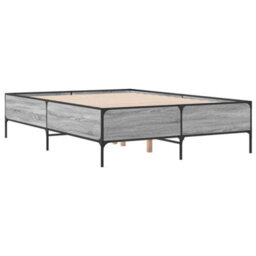 Berkfield Bed Frame Without Mattress Grey Sonoma 160X200 Cm - thumbnail 6