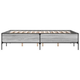 Berkfield Bed Frame Without Mattress Grey Sonoma 160X200 Cm - thumbnail 5