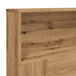 Berkfield Headboard Cabinet Artisian Oak 200X19X103.5 Cm Engineered Wood - thumbnail 7