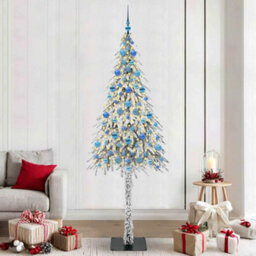 Vidaxl Christmas Tree With 300 Leds White 210 Cm Pe And Steel - thumbnail 1