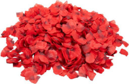 Tanness Artificial Rose Petals -1500 Pcs, Dark Red With Black - Fake Flower Petals For Romantic Bedroom & Valentines Decorations - thumbnail 1