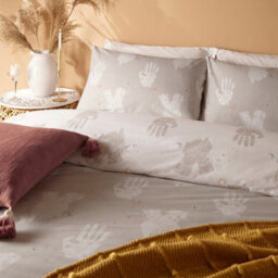 Furn. Be Kind Abstract Reversible Duvet Cover Set, Double, Grey - thumbnail 3