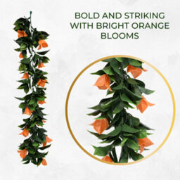 Pack Of 3- Artificial Hanging Plants Vines Leaves - 60Cm Long Each - Realistic Foliage - Indoor / Outdoor - thumbnail 3