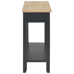 Berkfield Console Table Black 110X35X80 Cm Wood - thumbnail 5