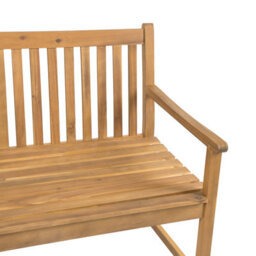 Beliani Garden Bench Vivara 120 Cm Certified Acacia Wood Light Brown - thumbnail 6