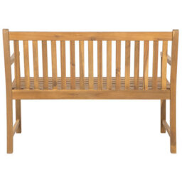 Beliani Garden Bench Vivara 120 Cm Certified Acacia Wood Light Brown - thumbnail 5