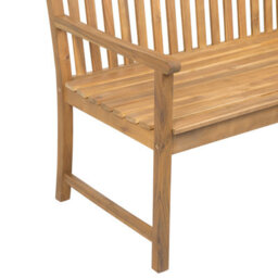 Beliani Garden Bench Vivara 120 Cm Certified Acacia Wood Light Brown - thumbnail 7
