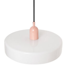 Wyld and Coco Lumina Pendant Lamp - White Gloss Glass Shade With Inner Globe, Spherical Pendant Light For Hallways, Kitchens And Dining Areas - thumbnail 6