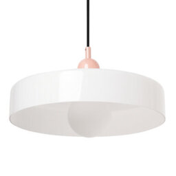 Wyld and Coco Lumina Pendant Lamp - White Gloss Glass Shade With Inner Globe, Spherical Pendant Light For Hallways, Kitchens And Dining Areas - thumbnail 5