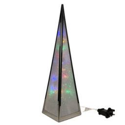 Samuel Alexander 45Cm Light Up Holographic Christmas Pyramid Decoration With Multi-Coloured Leds - thumbnail 8