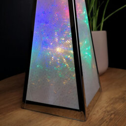 Samuel Alexander 45Cm Light Up Holographic Christmas Pyramid Decoration With Multi-Coloured Leds - thumbnail 6