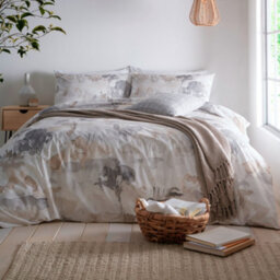 Appletree Edale 100% Cotton Duvet Cover Set With Contrast Piping - thumbnail 1