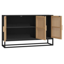 Berkfield Sideboard Black 105X30X65 Cm Engineered Wood - thumbnail 6