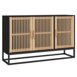 Berkfield Sideboard Black 105X30X65 Cm Engineered Wood - thumbnail 2
