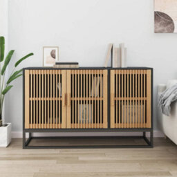 Berkfield Sideboard Black 105X30X65 Cm Engineered Wood
