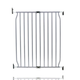 Safetots Screw Fit Metal Baby Gate, Grey, 70Cm - 80Cm - thumbnail 1