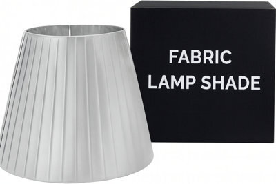 DC VOLTAGE Fabric Coolie Lampshade With Free A60 LED Bulb 28cm Vintage Apricot Satin Non Electrical Ceiling Light Shade For Pendant Hanging Lamp In Living Room Dining Room Bedroom Decor