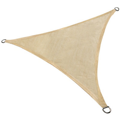 Sundaze 3X3X3M Sun Shade Sail Triangle Hdpe Breathable Uv Block Sunscreen Sand With Free Rope - image 1