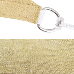 Sundaze 3X3X3M Sun Shade Sail Triangle Hdpe Breathable Uv Block Sunscreen Sand With Free Rope - thumbnail 4