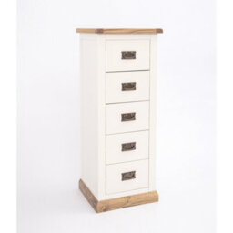 Cabinet Bits Tropea 5 Drawer Narrow Chest Of Drawers Bras Drop Handle - thumbnail 3