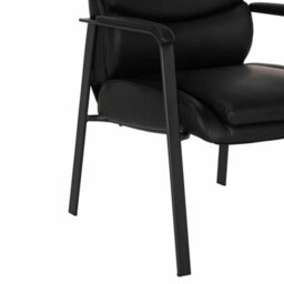 Xample La-Z-Boy Visitors Chair In Black Pu Upholstery, Comfortcore Plus Seat, Ergonomic Padded Arms, Solid Metal Frame, Office Seating - thumbnail 6