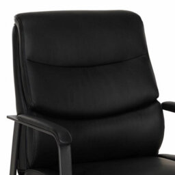 Xample La-Z-Boy Visitors Chair In Black Pu Upholstery, Comfortcore Plus Seat, Ergonomic Padded Arms, Solid Metal Frame, Office Seating - thumbnail 4