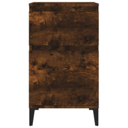 Berkfield Elegant Bedside Cabinet Smoked Oak 40X35X70 Cm - thumbnail 6