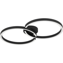 Loops Stylish Modern Black Led Ceiling Light For Indoor Spaces - Perfect Home Decor - thumbnail 4