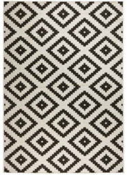 The Rugs Malta Reversible Indoor Outdoor Rug Flatweave Polypropylene In Black