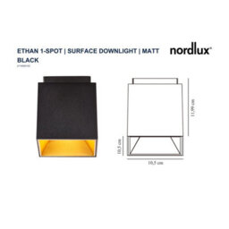Nordlux Ethan Aluminium Spot Light Gold Inner Black,mains - thumbnail 5