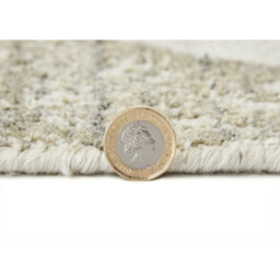 Ivory Abstract Wool Luxurious Modern Easy To Clean Abstract Dining Room Bedroom And Living Room Rug -305Cm X 427Cm - thumbnail 4