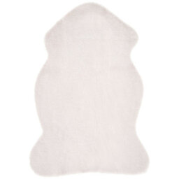 Beliani Faux Fur Rug Undara Off-White 60 X 90 Cm - thumbnail 1