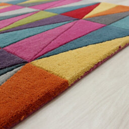 Funk Triangles Rug Multi Colour Rug 170X240Cm For The Living Room - thumbnail 5
