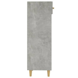 Walplus Shoe Cabinet Concrete Grey 30X35X105 Cm Engineered Wood - thumbnail 5