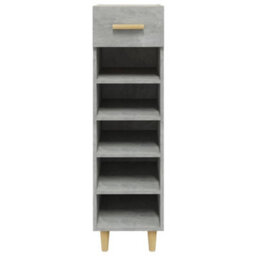 Walplus Shoe Cabinet Concrete Grey 30X35X105 Cm Engineered Wood - thumbnail 4