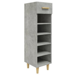 Walplus Shoe Cabinet Concrete Grey 30X35X105 Cm Engineered Wood - thumbnail 2