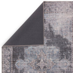 Traditional Blue Persian Abstract Bordered Floral Easy To Clean Rug For Living Room Bedroom & Dining Room-120Cm X 170Cm - thumbnail 4