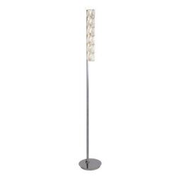 Lighting Collection Remy Led Floor Lamp - Chrome & Clear Crystal Trim - thumbnail 2