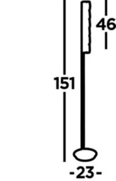 Lighting Collection Remy Led Floor Lamp - Chrome & Clear Crystal Trim - thumbnail 5
