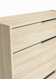 FurniComp LTD Furnicomp Chad 2 Door 1 Drawer Oak Shoe Cabinet - thumbnail 5
