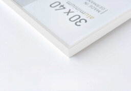 Nielsen Pixel A4 21 X 29.7 Cm Poster Frame Glossy White With Float Glass And Push/turn Clips - thumbnail 2