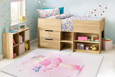 RugsX Bambino 42830 Washing Carpet Ballerina For Children Anti-Slip - Pink 200X290 Cm - image 1