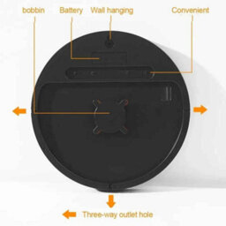 Remote Control Led Wall Clock With Dual Alarms, Calendar And Temperature Display , Adjustable Brightness - thumbnail 2