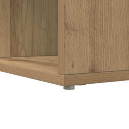 Berkfield Modern Corner Desk With Shelf Artisan Oak 101.5 X 149.5 X 149.5 Cm - thumbnail 8