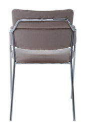 Orsina Mink Velvet Dining Chair,compact Lounge Chair, Velvet Upholstered Kitchen Chair,bedroom Decorative Armchair - thumbnail 4