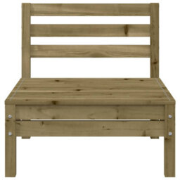 Berkfield Garden Sofa 3-Seater Impregnated Wood Pine - thumbnail 8