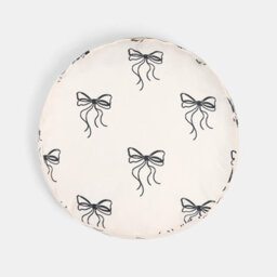 Ohs Bows Print Round Outdoor Garden Cushion Water Resistant - thumbnail 3