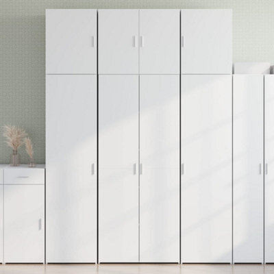 Berkfield Highboard White 80X42.5X249 Cm Engineered Wood - image 1