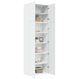 Berkfield Highboard White 80X42.5X249 Cm Engineered Wood - thumbnail 3