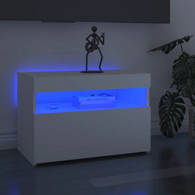 Vidaxl Tv Cabinet With Led Lights White 60X35X40 Cm - image 1